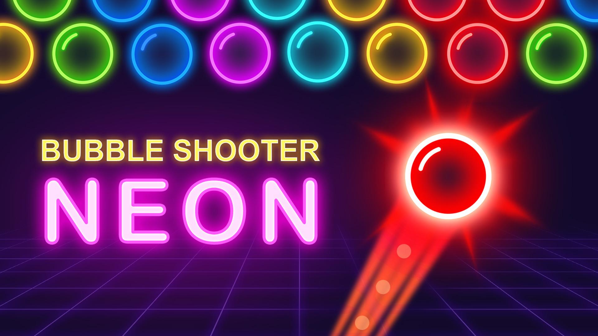 Bubble Shooter Neon Logo
