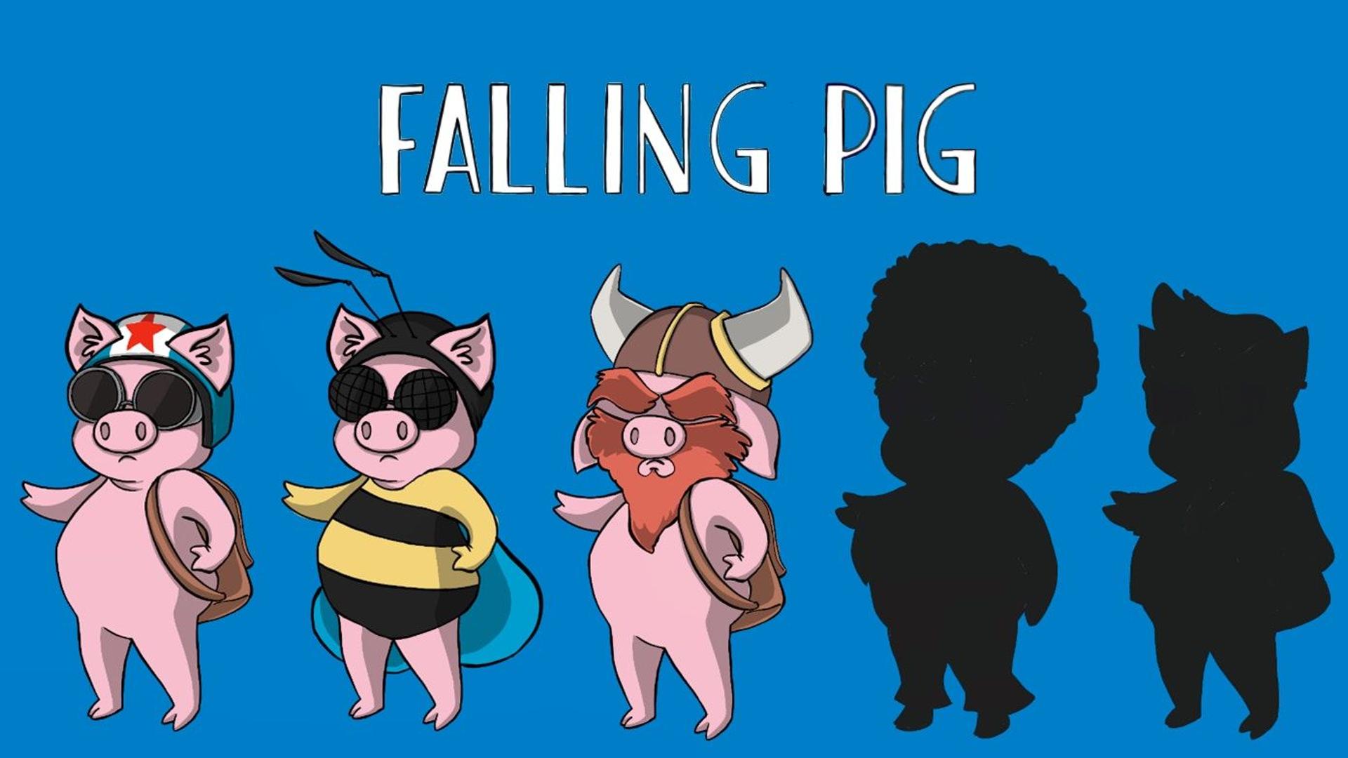 Falling Pig Logo