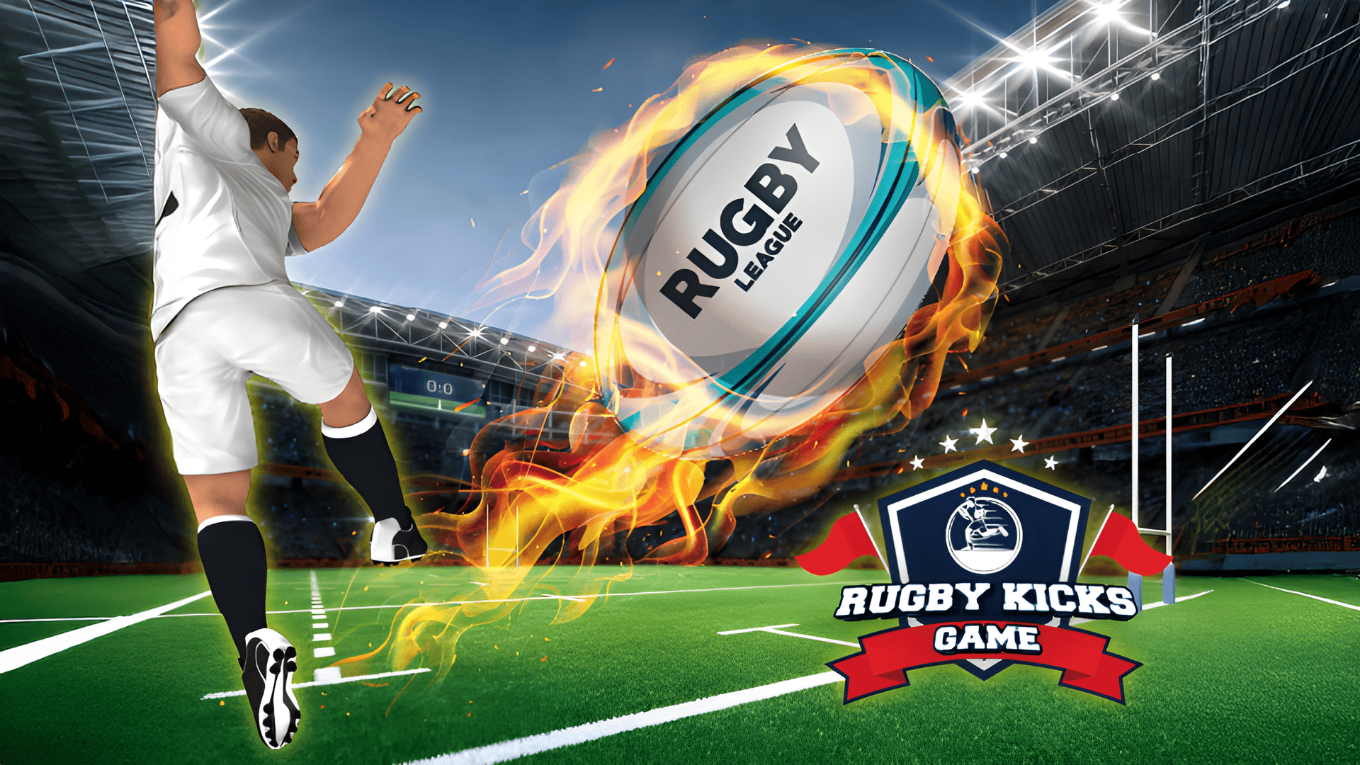 Rugby Kicks Game Logo