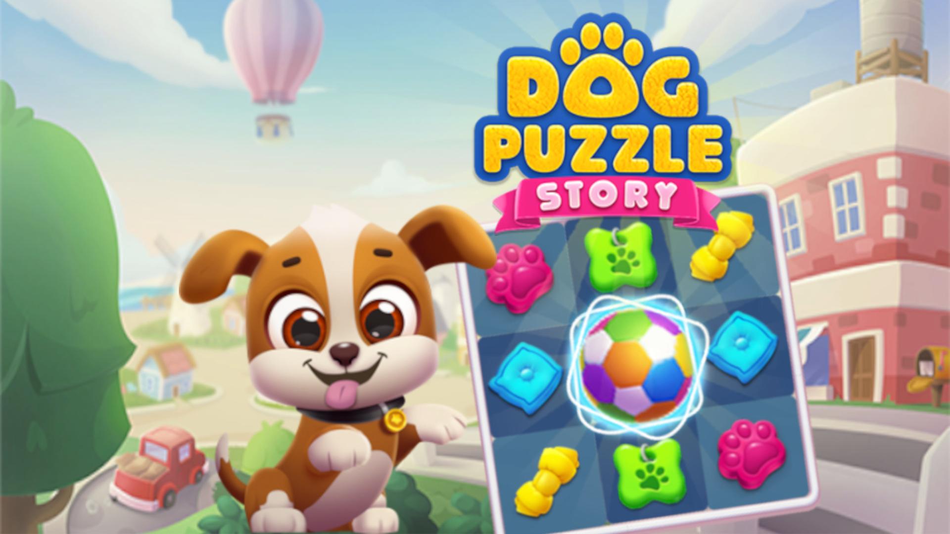 Dog Puzzle Story Logo