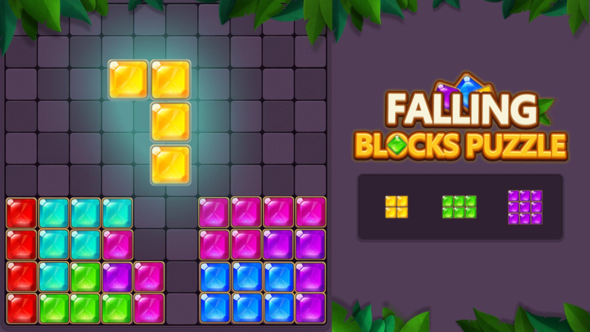 Falling Blocks Puzzle Logo