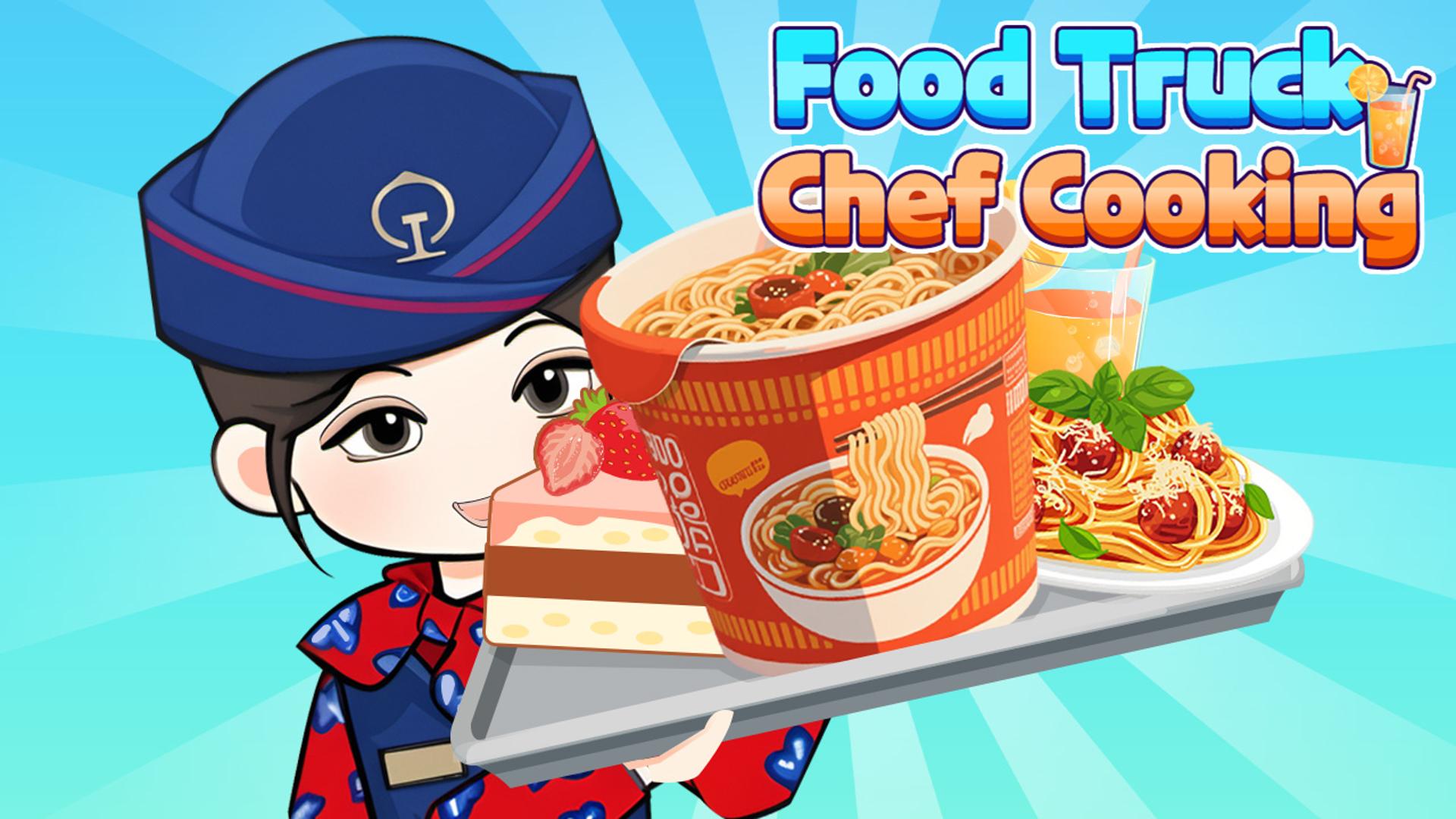 Food Truck Chef Cooking Logo