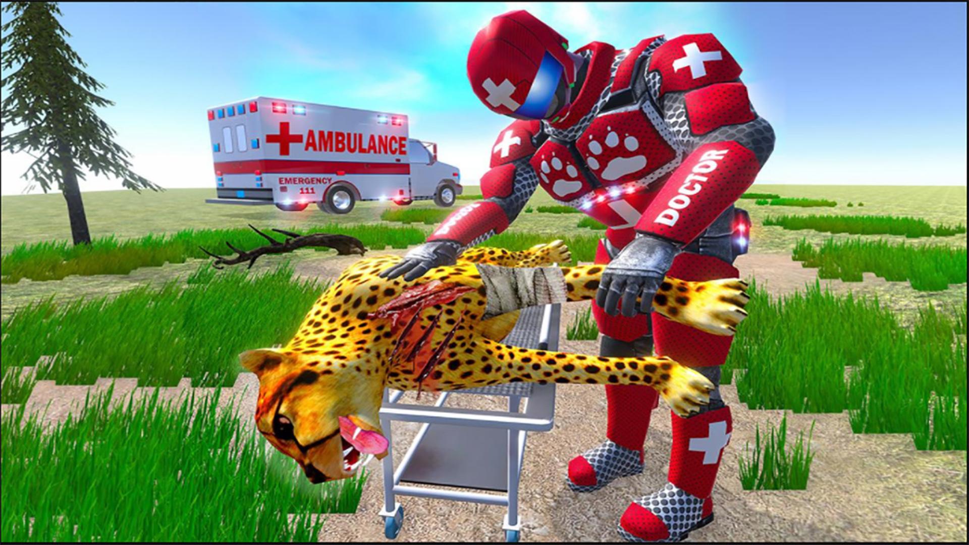 Real Doctor Robot Animal Rescue Logo
