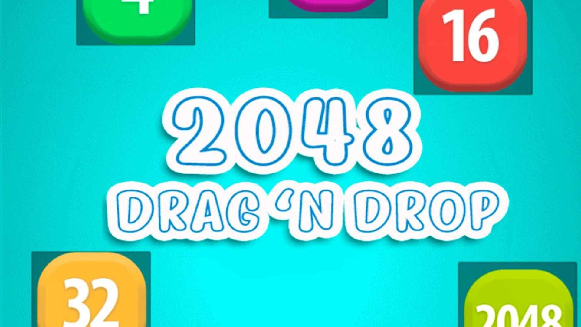 2048 Drag and Drop Logo