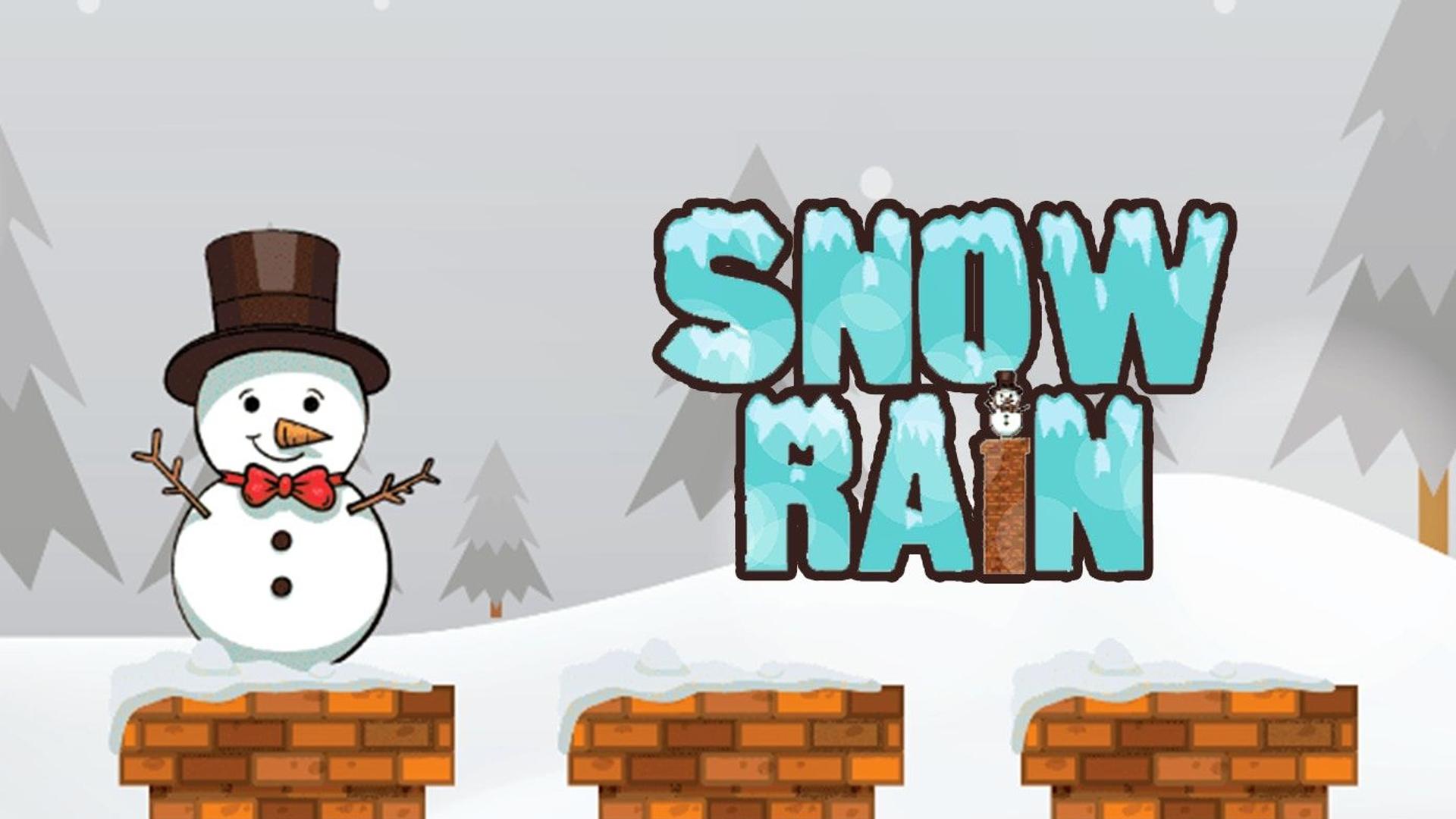 Snow Rain Fall Jumping Logo