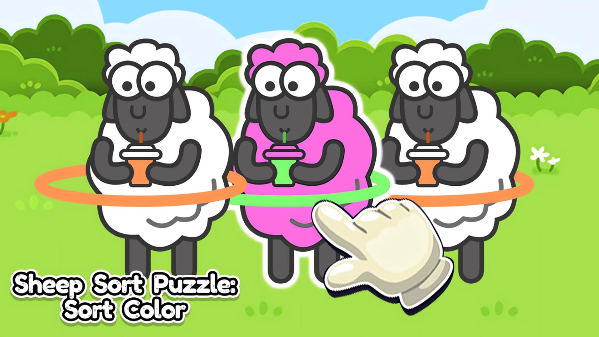 Sheep Sort Puzzle Sort Color Logo