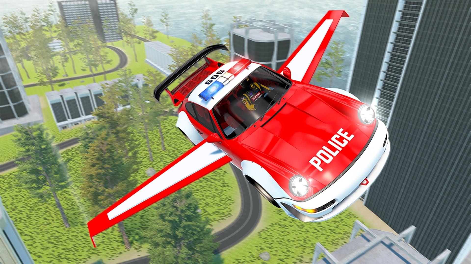 Flying Car Game Police Games Logo