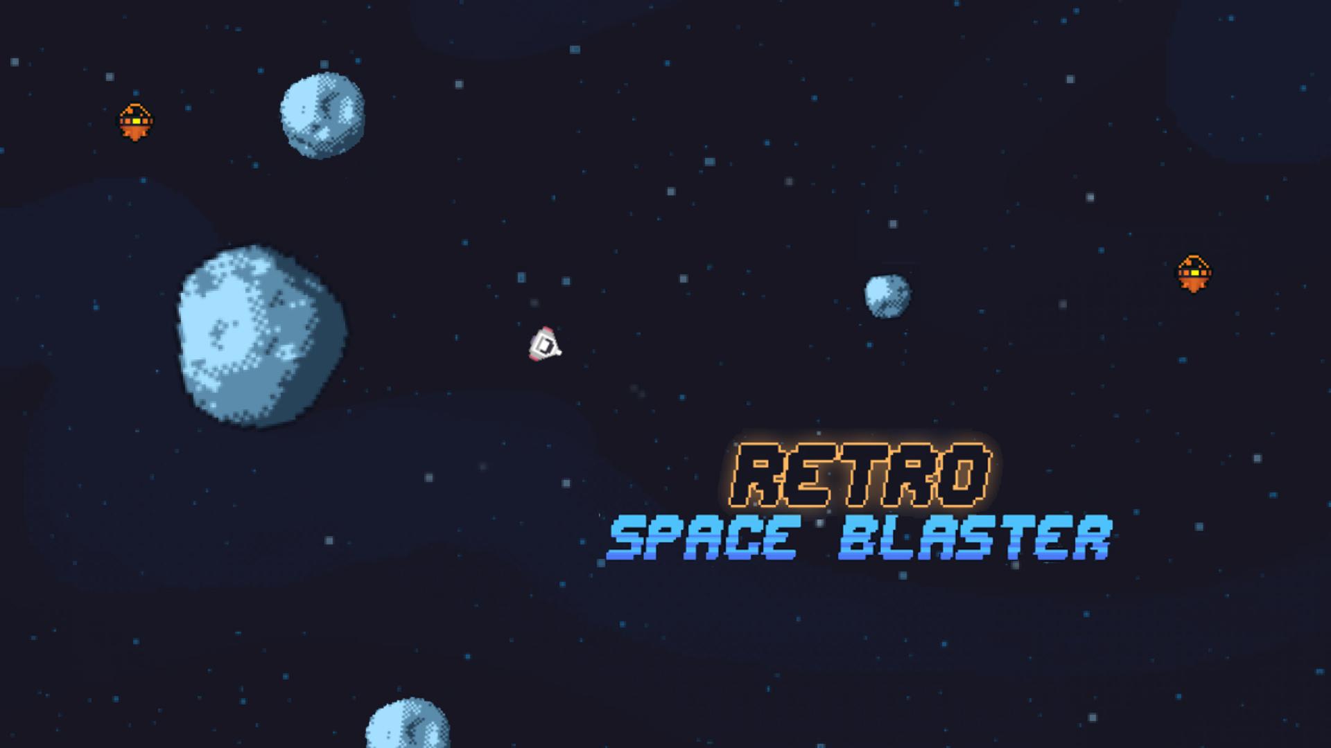 Retro Space Blaster Logo