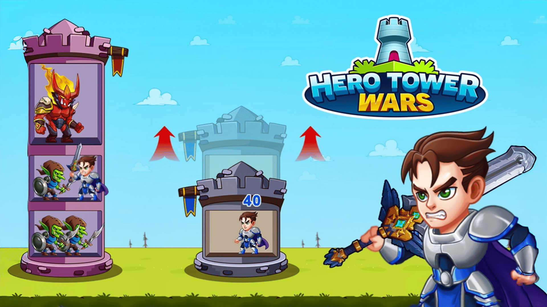 Hero Tower Wars Logo