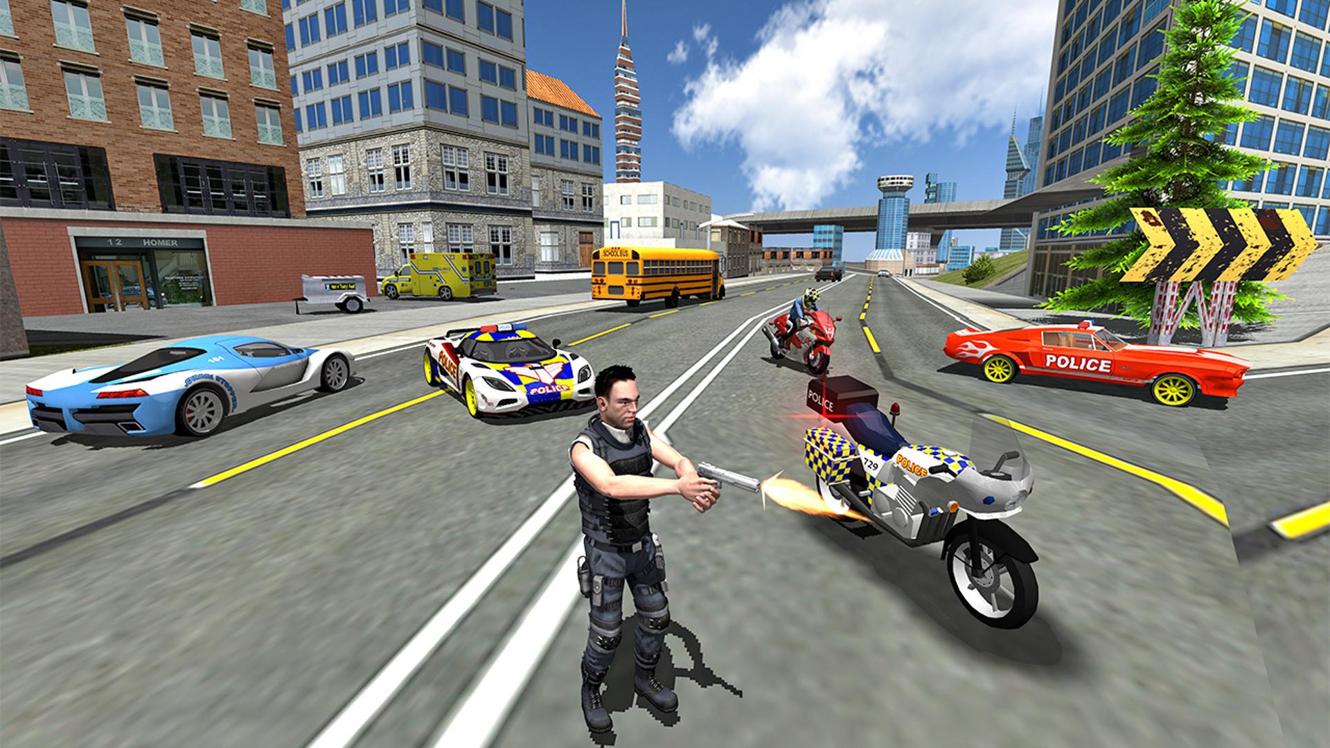 Police Cop Car Simulator City Missions Logo