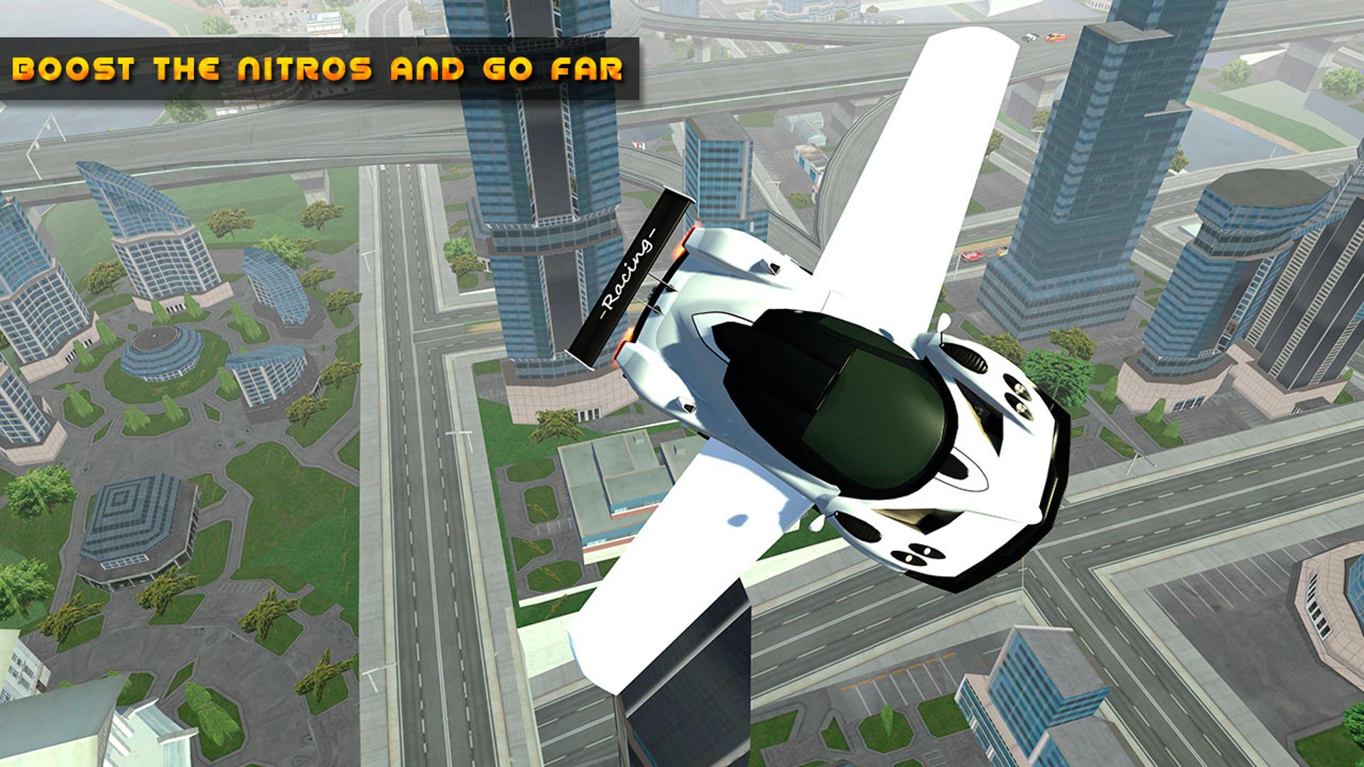 Flying Car Real Driving Logo