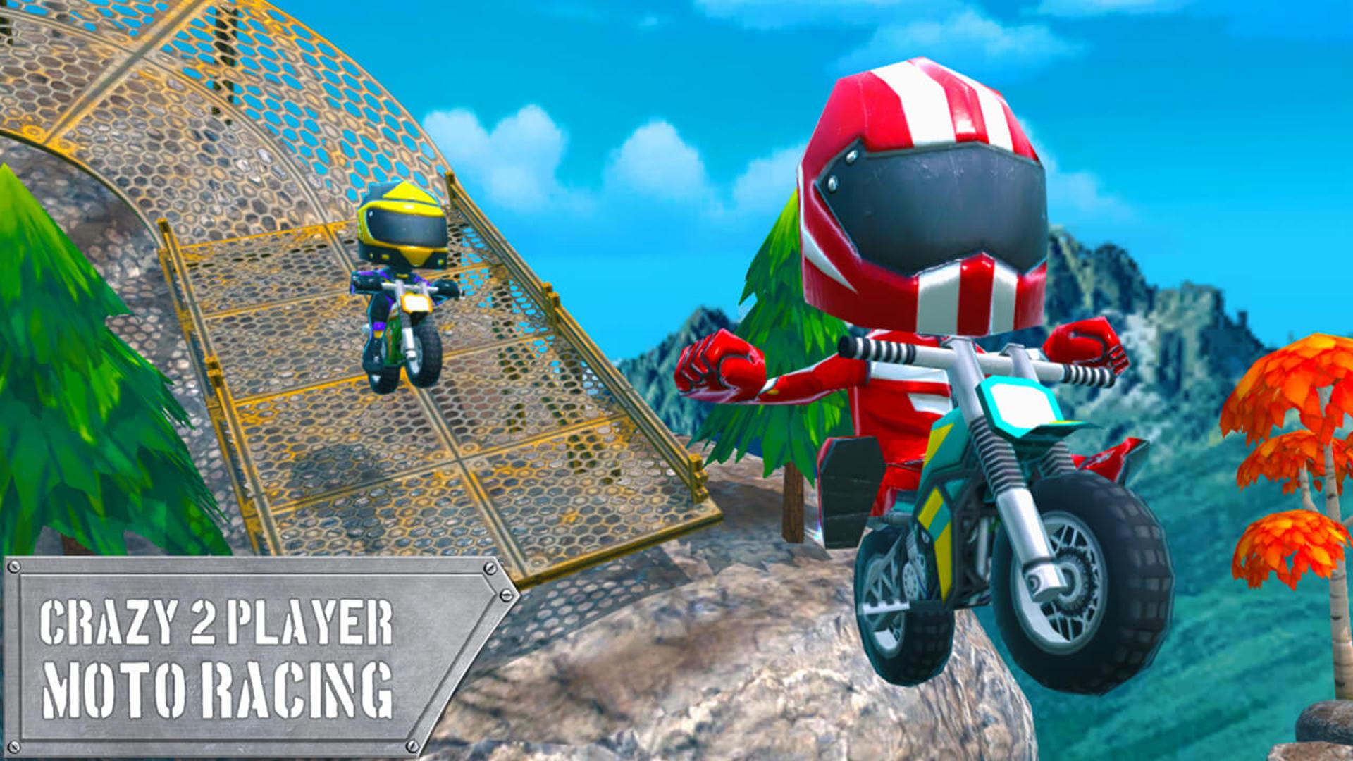 Crazy 2 Player Moto Racing Logo