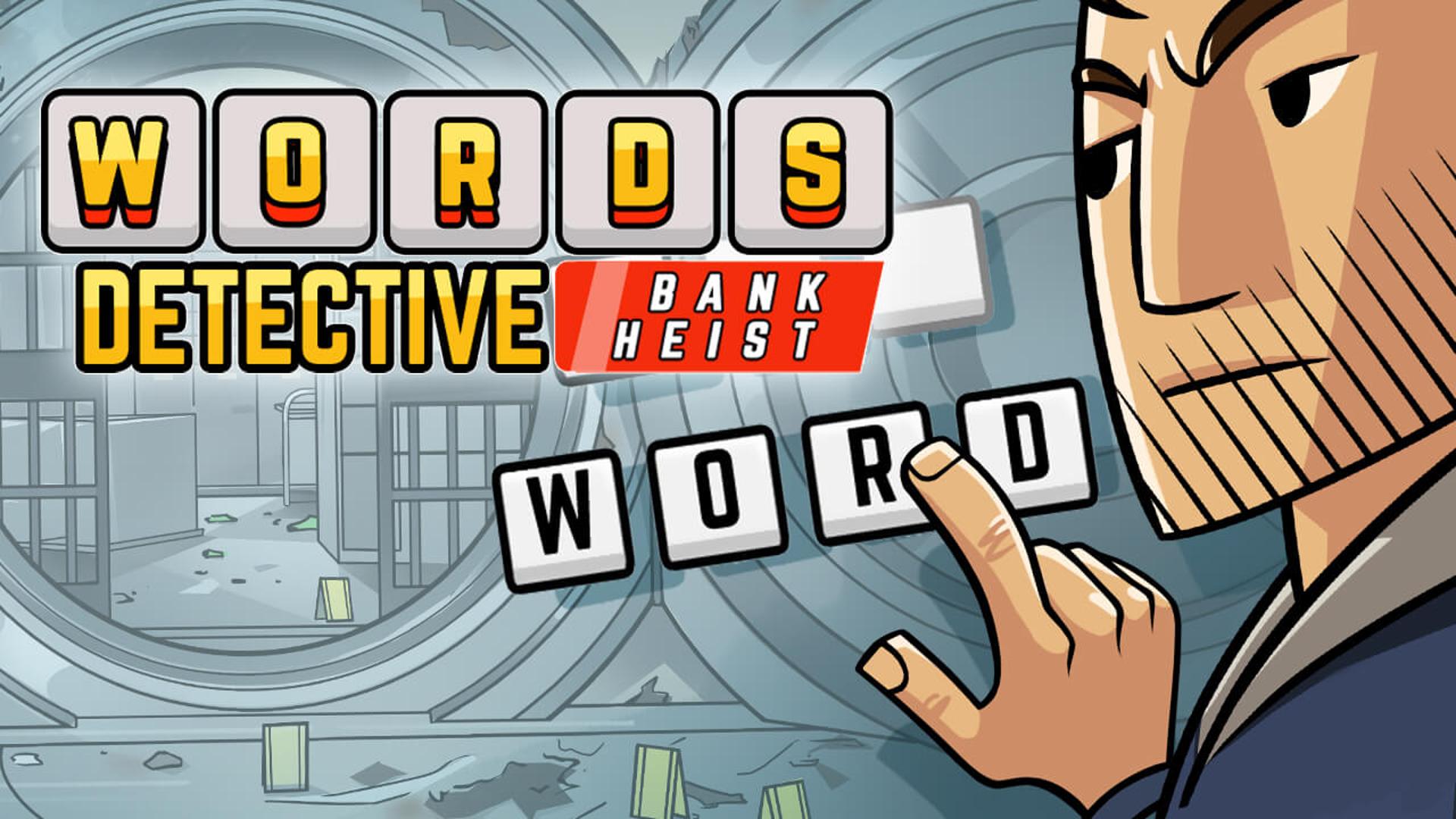 Words Detective Bank Heist Logo