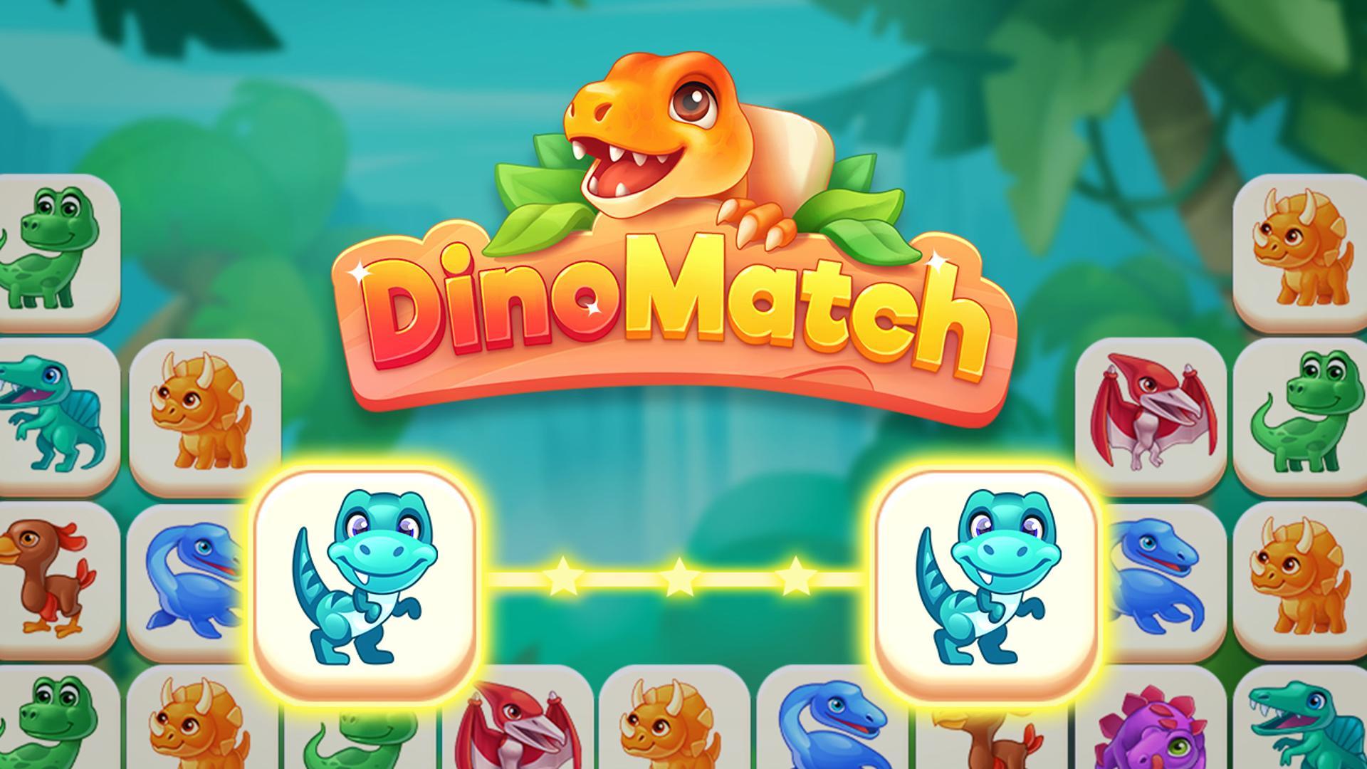 DinoMatch: Mahjong Pairs Logo