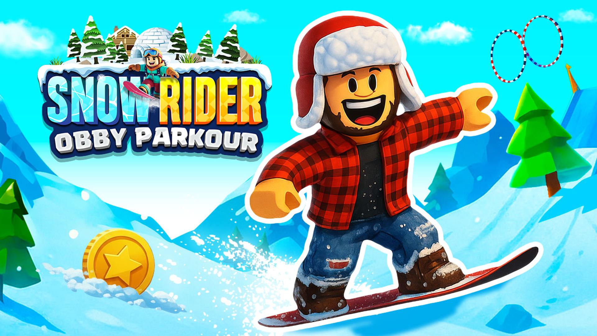 Snow Rider Obby Parkour Logo