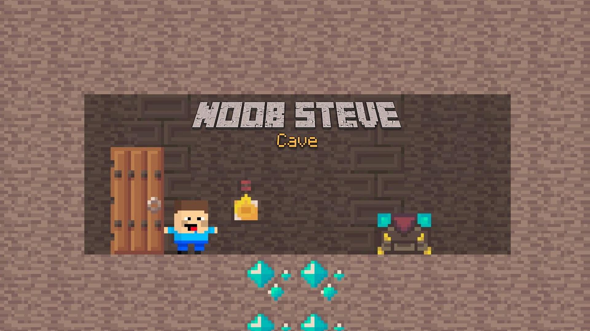 Noob Steve Cave Logo