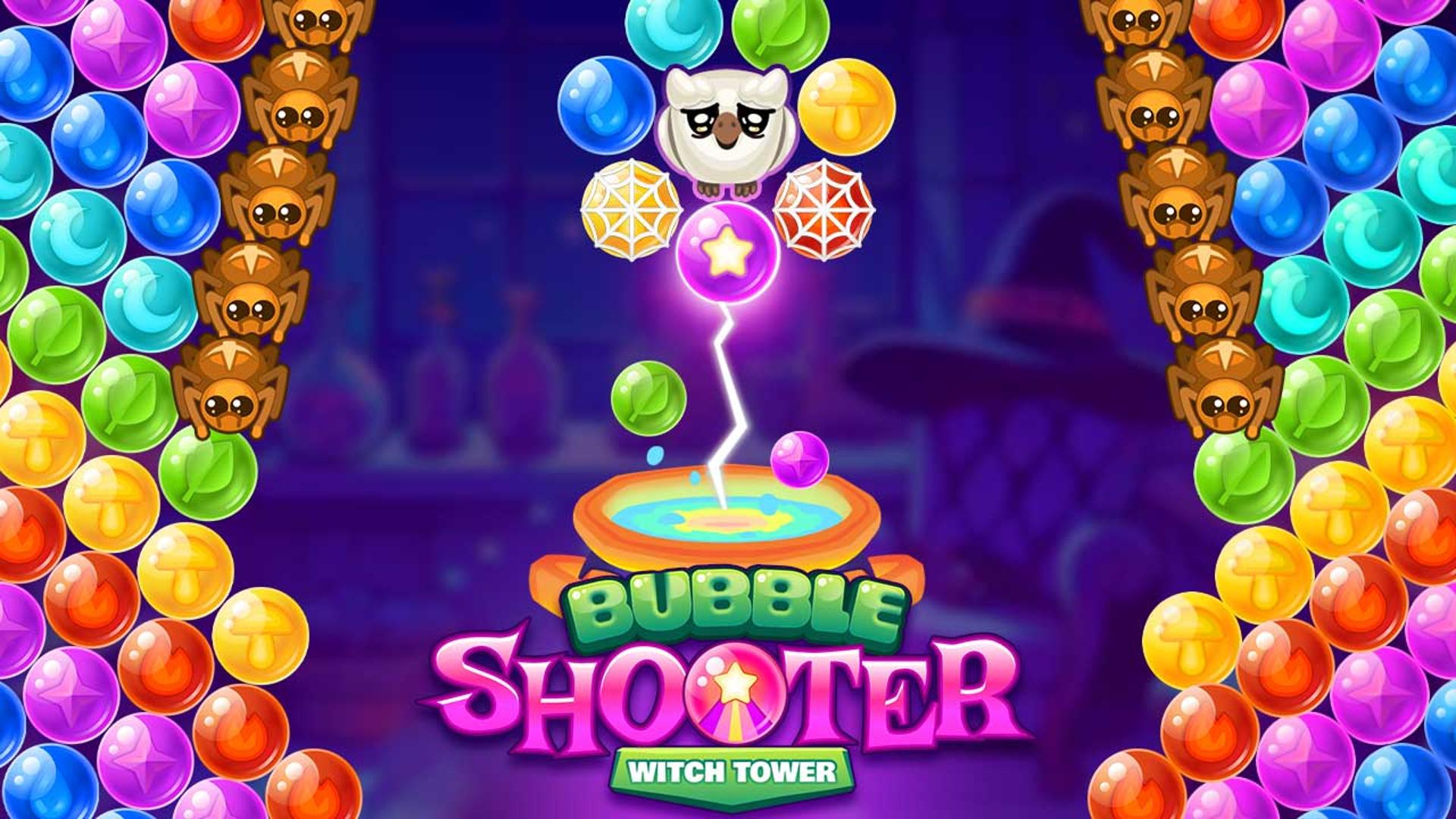 Bubble Shooter Witch Tower Logo